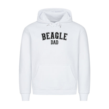 Premium Hoodie "Beagle - DAD" Weiß – hunde-shirt.de
