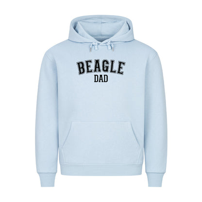 Premium Hoodie "Beagle - DAD" Babyblau – hunde-shirt.de