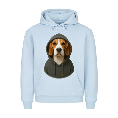 Premium Hoodie "Beagle-Hooded" Babyblau – hunde-shirt.de