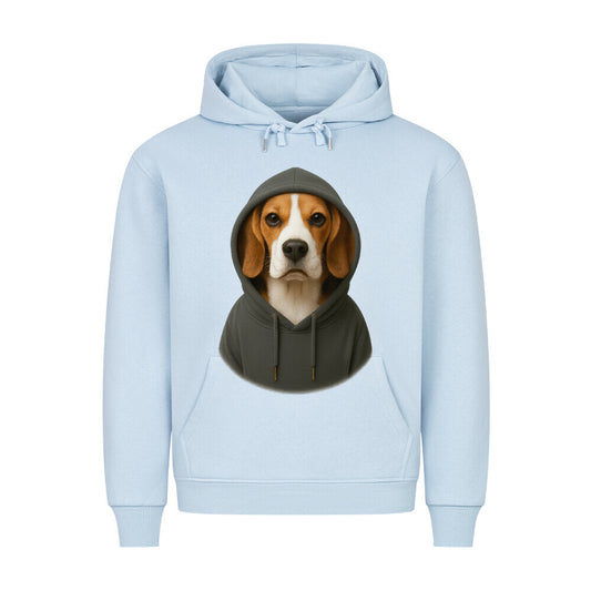 Premium Hoodie "Beagle-Hooded" Babyblau – hunde-shirt.de