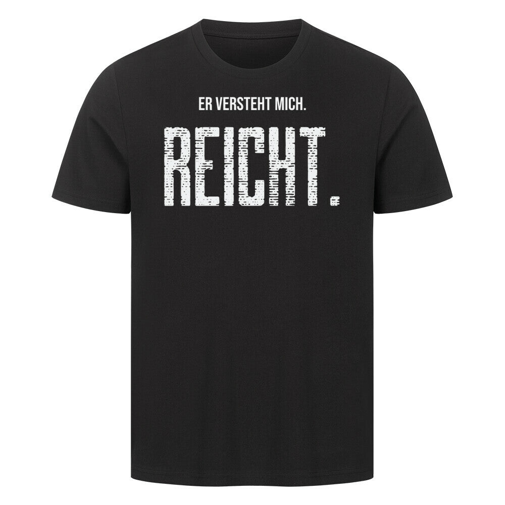 Er versteht mich.| Statement Shirt für Hundemenschen Schwarz – hunde-shirt.de