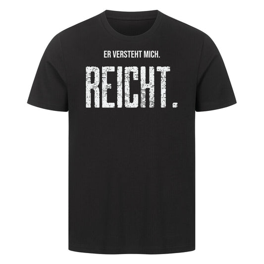 Er versteht mich.| Statement Shirt für Hundemenschen Schwarz – hunde-shirt.de