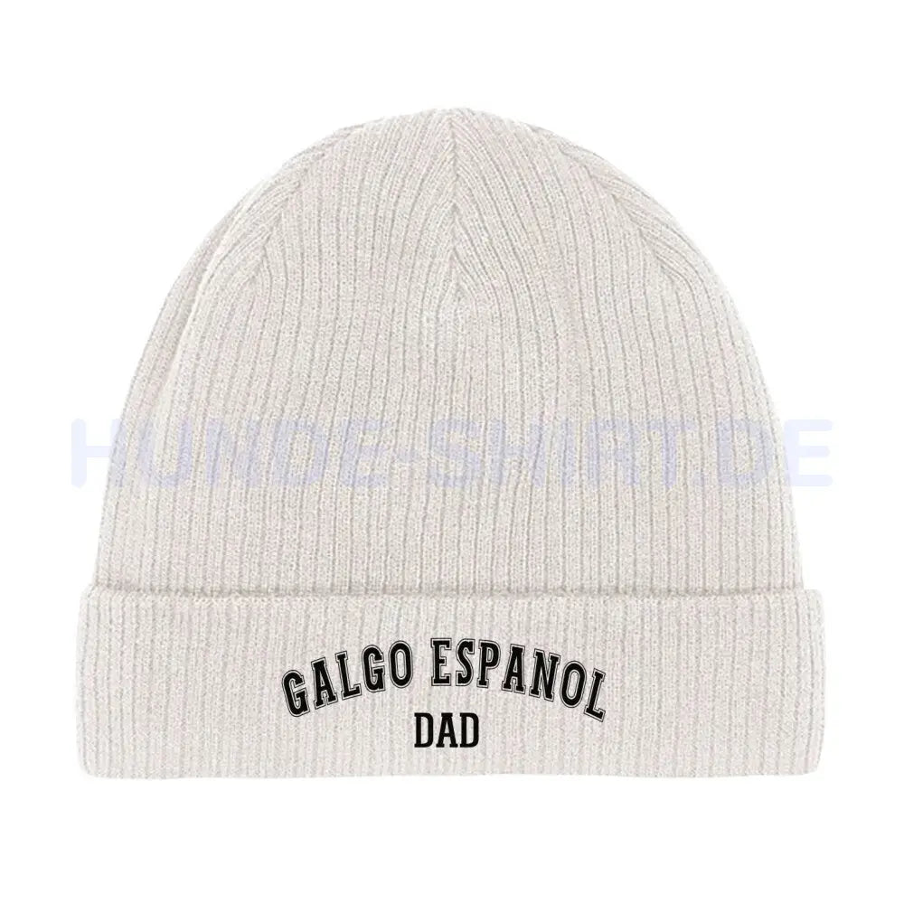 Beanie "Galgo - DAD" Beige – hunde-shirt.de