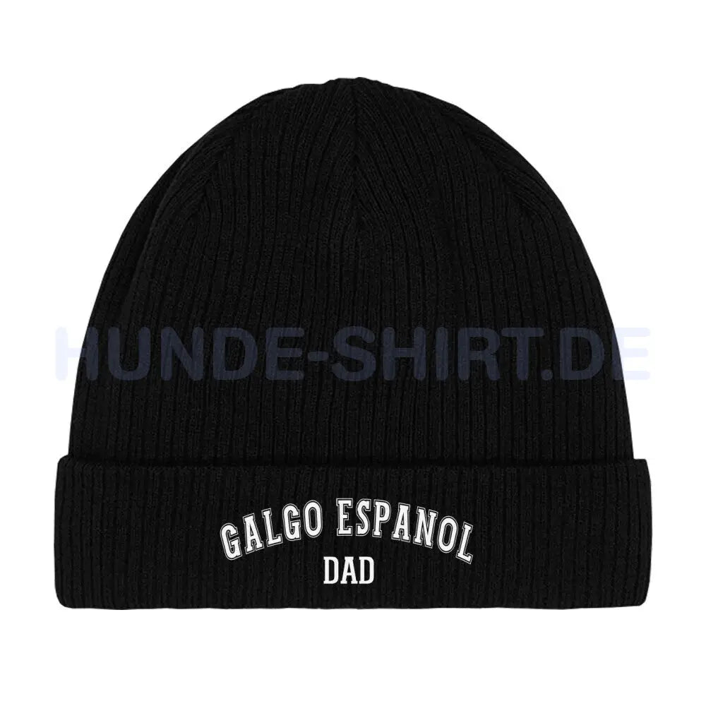 Beanie "Galgo - DAD" Schwarz – hunde-shirt.de