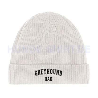 Beanie "Greyhound - DAD" Beige – hunde-shirt.de