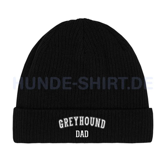 Beanie "Greyhound - DAD" Schwarz – hunde-shirt.de