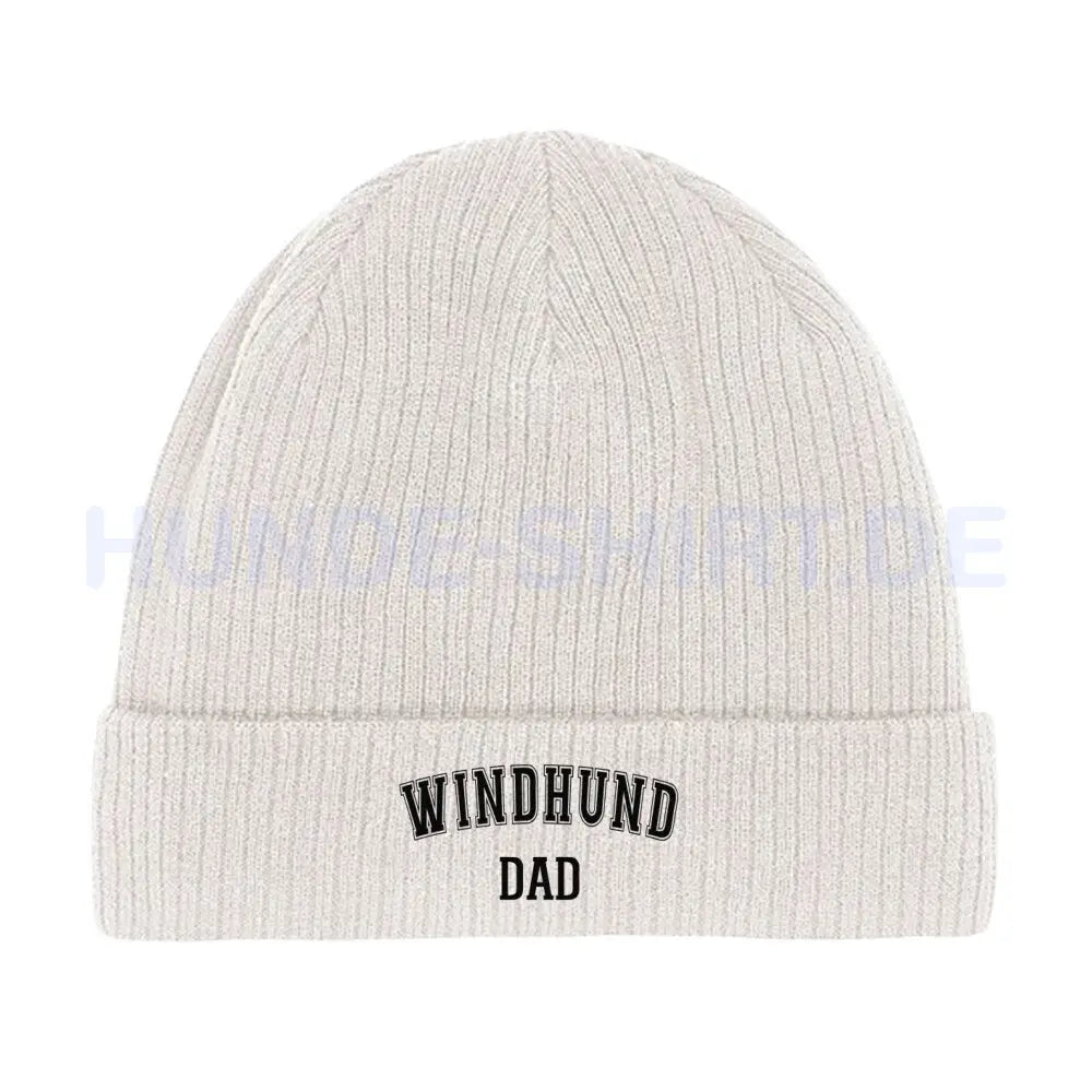 Beanie "Windhund - DAD" Beige – hunde-shirt.de