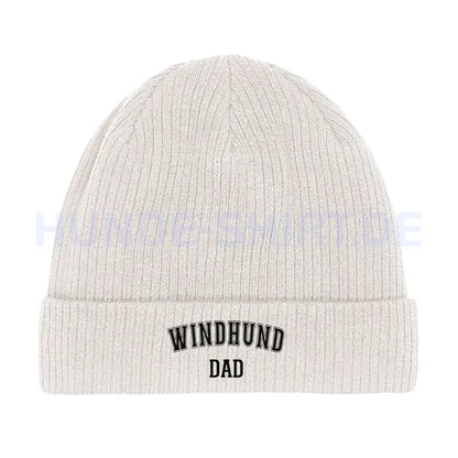 Beanie "Windhund - DAD" Beige – hunde-shirt.de