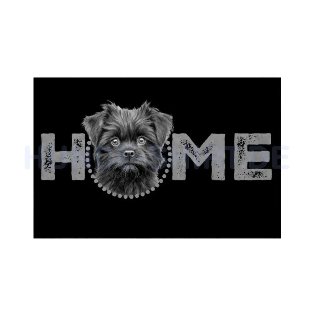 Fußmatte "Affenpinscher - HOME-Edition" Weiß – hunde-shirt.de