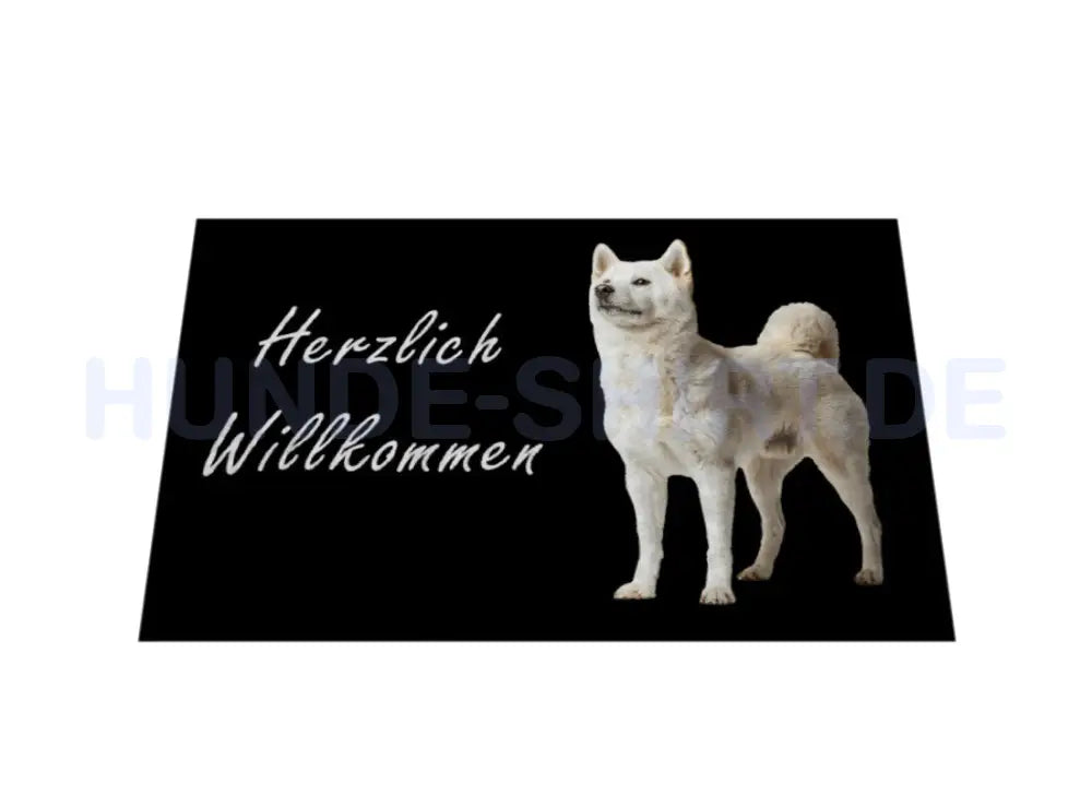 Fußmatte "Akita Inu - Herzlich Willkommen" – hunde-shirt.de