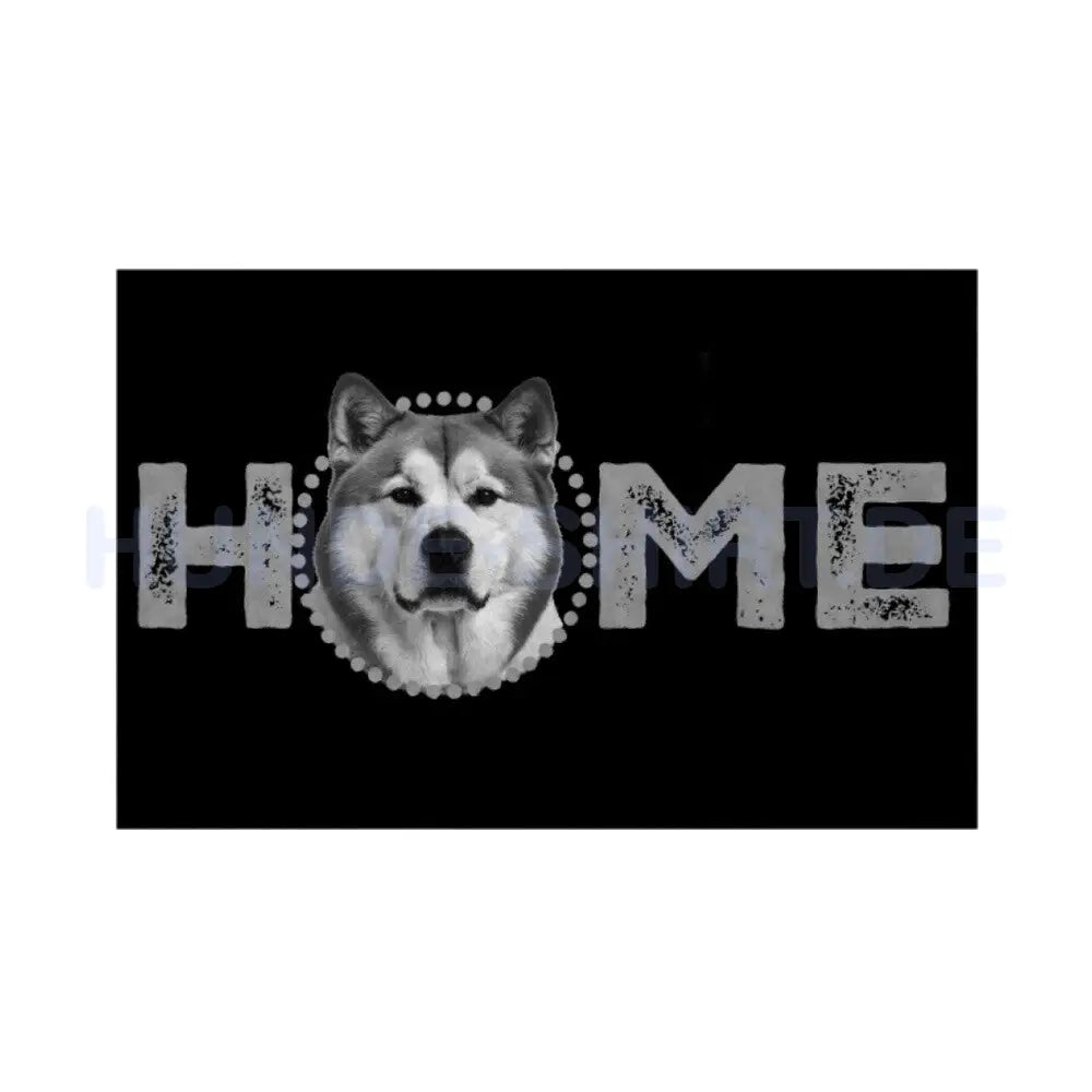 Fußmatte "Akita Inu - HOME-Edition" Weiß – hunde-shirt.de