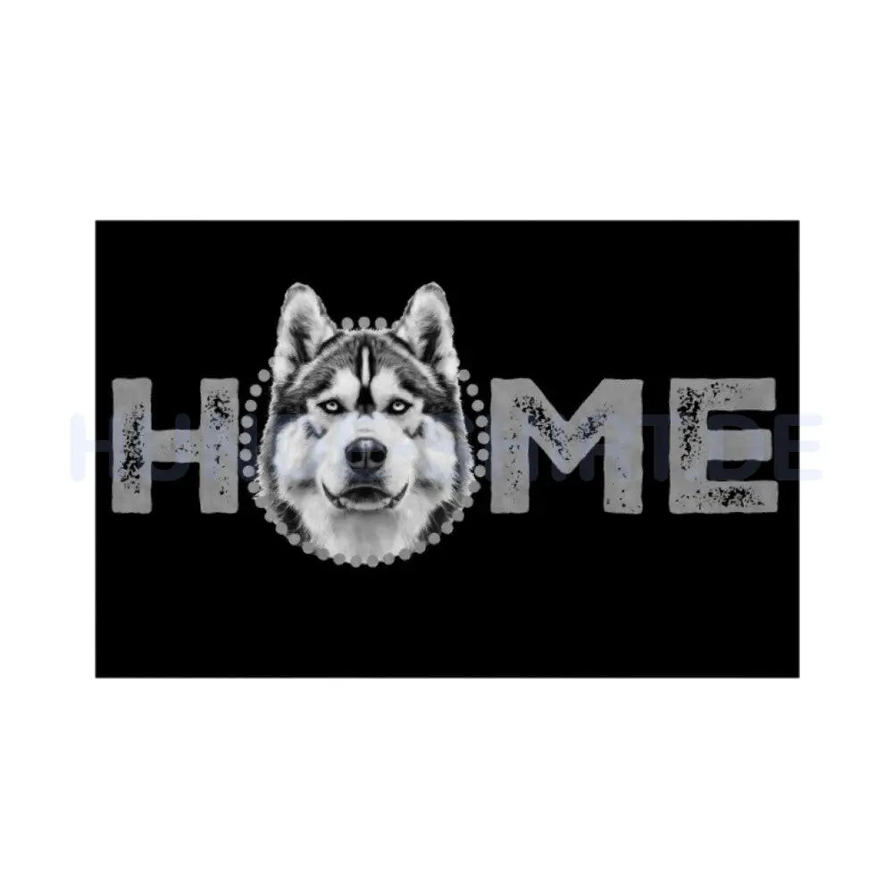 Fußmatte "Alaskan Malamute - HOME-Edition" Weiß – hunde-shirt.de