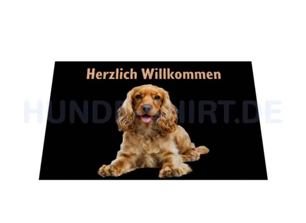 Fußmatte "American Cocker - Herzlich Willkommen" – hunde-shirt.de