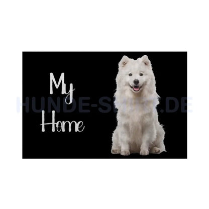 Fußmatte "American Eskimo - MY HOME" Weiß – hunde-shirt.de