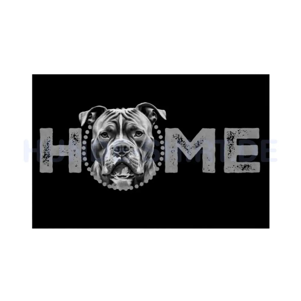 Fußmatte "American Staffordshire Terrier - HOME-Edition" Weiß – hunde-shirt.de