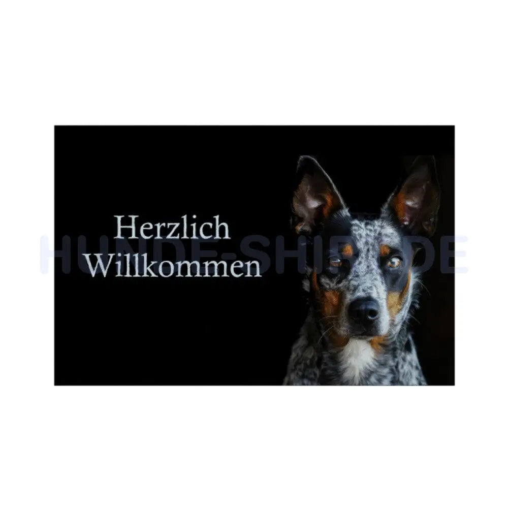 Fußmatte "Australian Cattle Dog" Weiß – hunde-shirt.de