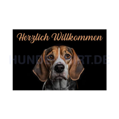 Fußmatte "Beagle" Weiß – hunde-shirt.de