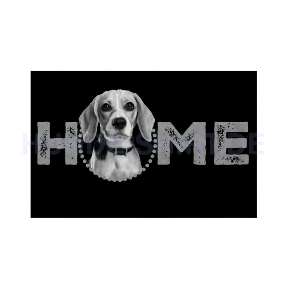 Fußmatte "Beagle - HOME-Edition" Weiß – hunde-shirt.de