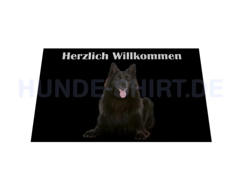 Fußmatte "Belgischer Schäferhund / Groenendael" – hunde-shirt.de