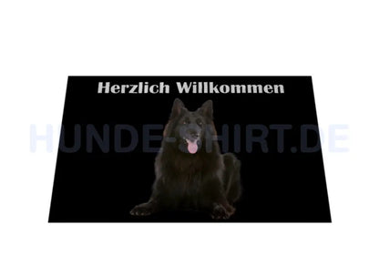 Fußmatte "Belgischer Schäferhund / Groenendael" – hunde-shirt.de