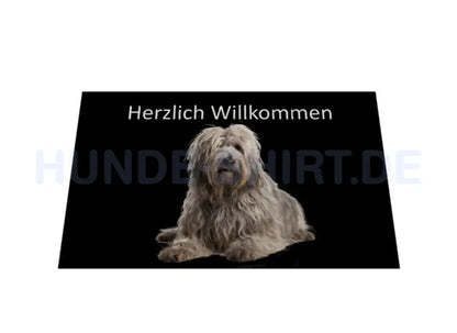 Fußmatte "Bergamasco - Herzlich Willkommen" – hunde-shirt.de