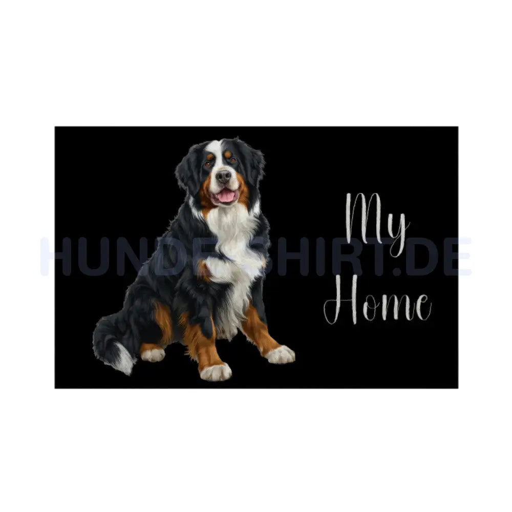 Fußmatte "Berner Sennenhund - My Home" Weiß – hunde-shirt.de