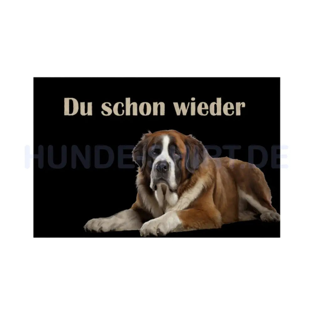 Fußmatte "Bernhardiner" Weiß – hunde-shirt.de