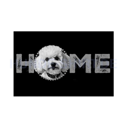 Fußmatte "Bichon Frisé- HOME-Edition" Weiß – hunde-shirt.de