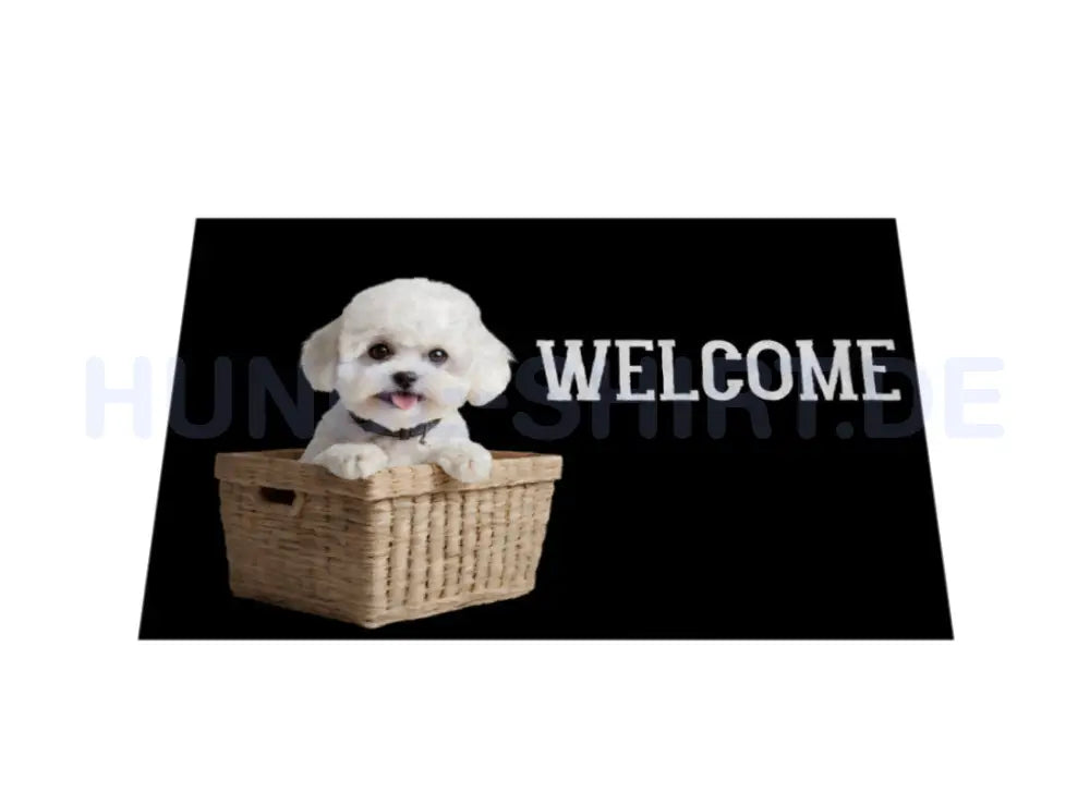 Fußmatte "Bichon Frisé -WELCOME" – hunde-shirt.de