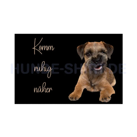 Fußmatte "Border Terrier" Weiß – hunde-shirt.de