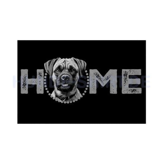 Fußmatte "Border Terrier - HOME-Edition" Weiß – hunde-shirt.de