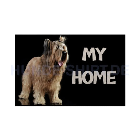 Fußmatte "Briard - My Home" Weiß – hunde-shirt.de