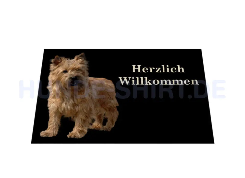 Fußmatte "Cairn Terrier hell - Herzlich Willkommen" – hunde-shirt.de