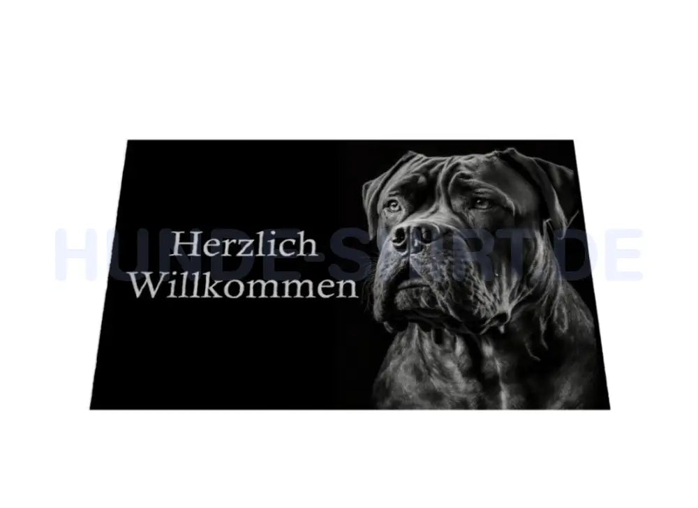 Fußmatte "Cane Corso - Herzlich Willkommen" – hunde-shirt.de