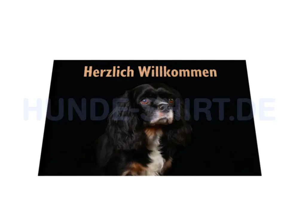 Fußmatte "Cavalier King Charles - Herzlich Willkommen" – hunde-shirt.de