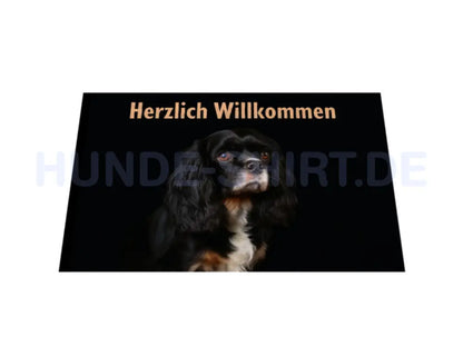 Fußmatte "Cavalier King Charles - Herzlich Willkommen" – hunde-shirt.de