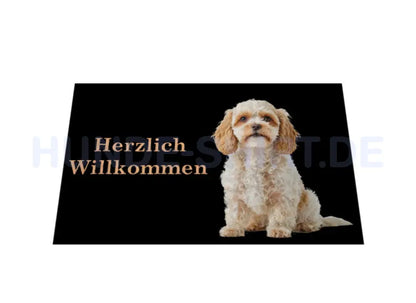 Fußmatte "Cavapoo - Herzlich Willkommen" – hunde-shirt.de