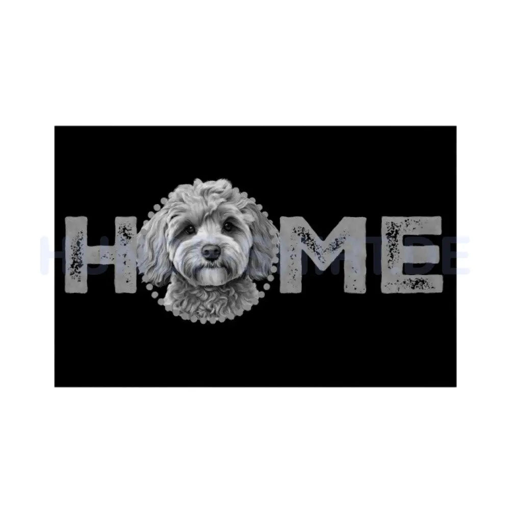 Fußmatte "Cavapoo - HOME-Edition" Weiß – hunde-shirt.de