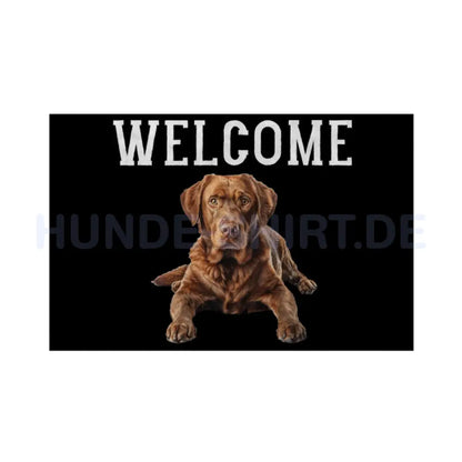 Fußmatte "Chesapeake Bay Retriever - WELCOME" Weiß – hunde-shirt.de