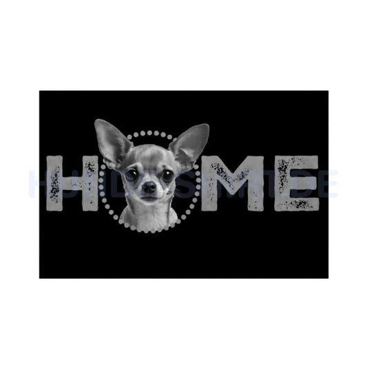 Fußmatte "Chihuahua ( Kurzhaar ) - HOME-Edition" Weiß – hunde-shirt.de