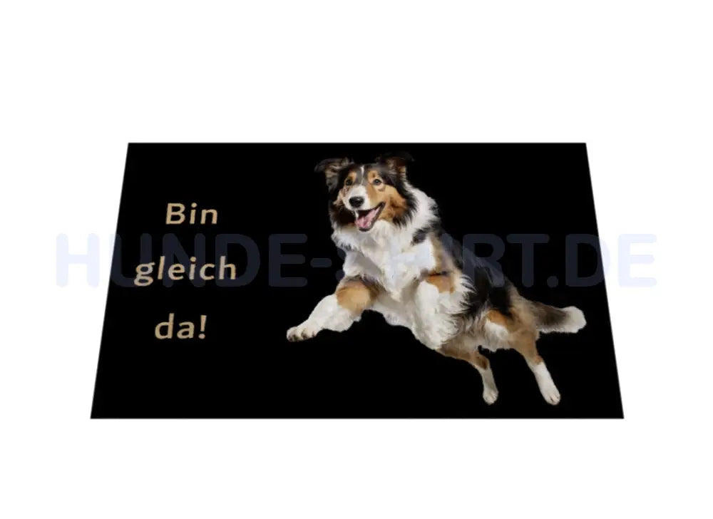 Fußmatte "Collie - Bin gleich da!" – hunde-shirt.de