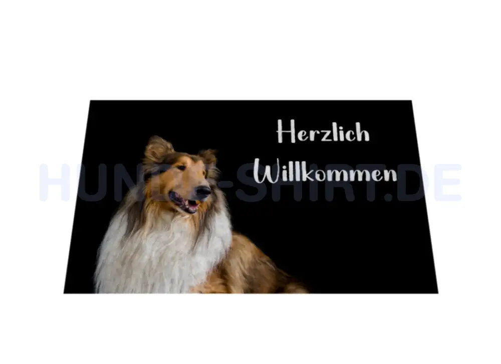 Fußmatte "Collie - Herzlich Willkommen" – hunde-shirt.de