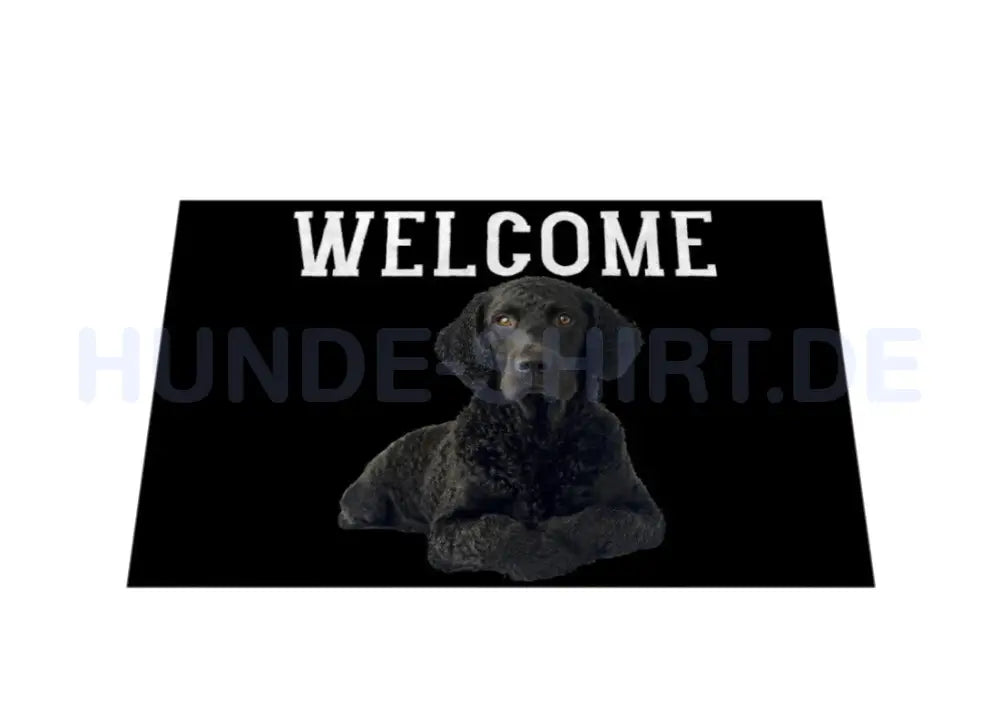 Fußmatte "Curly Coated Retriever - WELCOME" – hunde-shirt.de