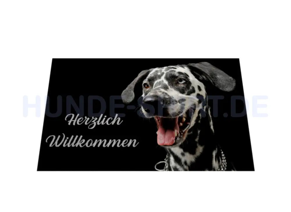 Fußmatte "Dalmatiner - Herzlich Willkommen" – hunde-shirt.de