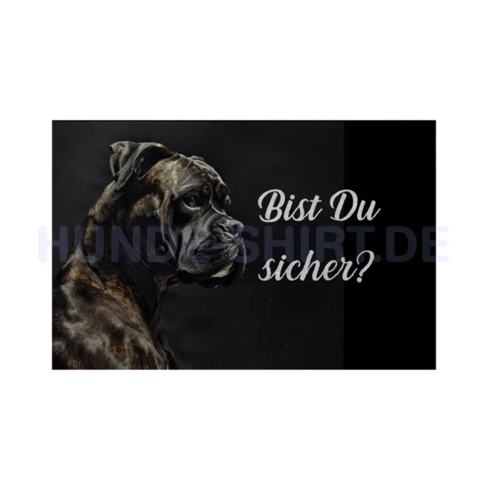 Fußmatte "Deutscher Boxer" Weiß – hunde-shirt.de