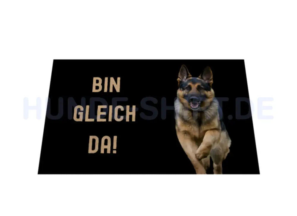 Fußmatte "Deutscher Schäferhund - Bin gleich da!" – hunde-shirt.de