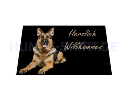 Fußmatte "Deutscher Schäferhund - Herzlich Willkommen" – hunde-shirt.de