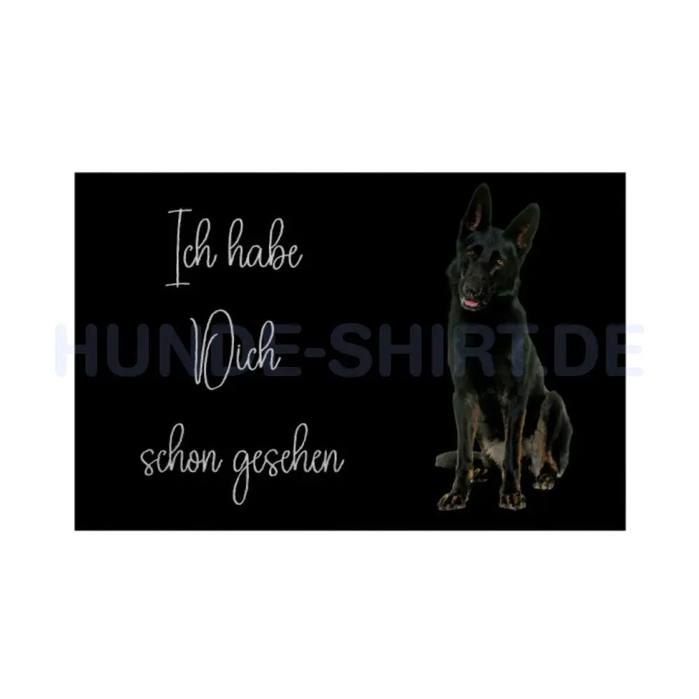 Fußmatte "Deutscher Schäferhund - Ich habe Dich schon gesehen" Weiß – hunde-shirt.de