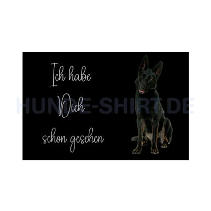 Fußmatte "Deutscher Schäferhund - Ich habe Dich schon gesehen" Weiß – hunde-shirt.de