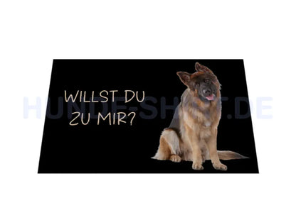 Fußmatte "Deutscher Schäferhund - Willst Du zu mir?" – hunde-shirt.de